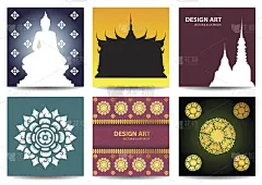 一套传统的艺术设计向量