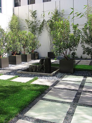 Large pavers and dar...