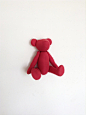 Fabric Teddy Bear Stuffed animal Soft toy Rusty by moonroomkids