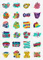 100+可爱的字体设计，色彩搭配也很赞，呈现多种文字排版方式。丨by Leandro Assis ​​​​