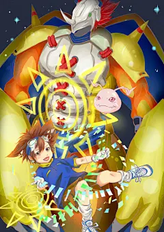 数码宝贝 同人图 插画 壁纸 | 数码之梦 | 半次元-第一中文COS绘画小说社区