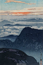 远山-------吉田博 Hiroshi Yoshida (1876-1950) 日本版画巨匠