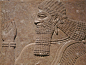 古代亚述人的墙壁雕刻