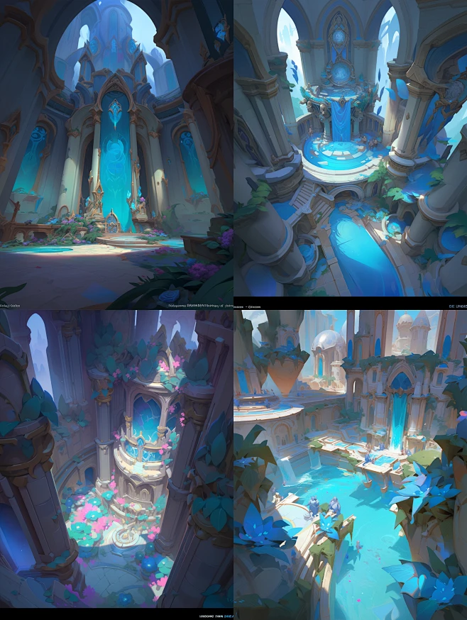 YT_League_of_Legends_style_3D_big_arena_surrounded_by_blue_di_37f550be ...