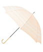 grove(グローブ)のストライプレース晴雨兼用長傘(長傘)|ピンク