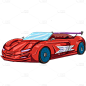 手绘插画风交通工具贴纸-跑车