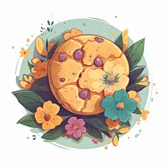 AI绘画_Prompts_Thomas_P_cookie_with_flowers_logo_b52c6433-c274-4cb0-9a94-c256d8cdd170_xpanx.com