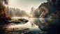 tranquil-autumn-forest-reflects-beauty-nature-generative-ai