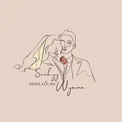 ins风极简logo设计/手绘人物线条