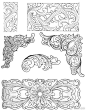 中国传统木雕纹样设计 ​​​​