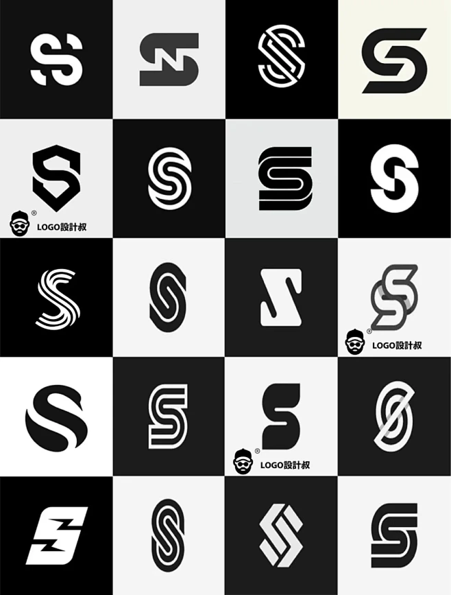 灵感采集⭐300个字母 S元素图形logo设计分享
