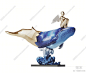 现代鲸鱼雕塑摆件3D模型下载【ID:1108014136】_知末3d模型网