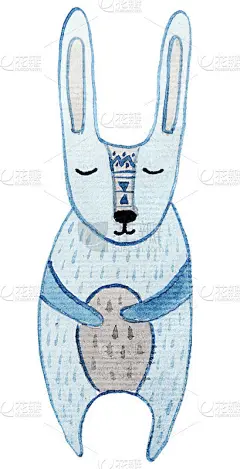 水彩可爱的卡通动物。手绘孤立在白色背景上。适合儿童设计，海报，壁纸，幼儿园，织物，纺织品。可爱的熊在