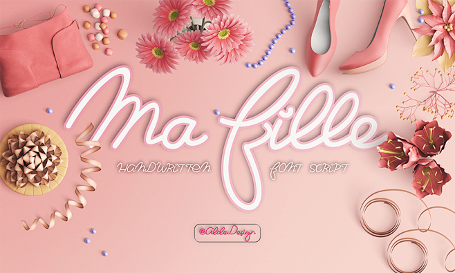 一套免费的手写签名英文字体 Ma Fil...