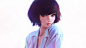 Anime 1920x1080  Ilya Kuvshinov dark hair open shirt white shirt short hair artwork