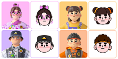 梅公子NB采集到卡通ip