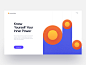 Layout Exploration :: Abstract colors web hero header hero header look vietnam minimal theme minimal website color combination ux-ui ux typography landing page illustration design tranmautritam minimal creative web design ui design clean