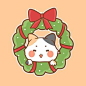 Premium Vector _ Dianosaur cute cartoon vector圣诞节 christmas 圣诞老人 麋鹿 雪橇 雪人 云芬特 北极熊 企鹅 圣诞节装饰 可爱 有趣 圣诞 温馨 圣诞精灵 姜饼