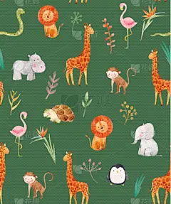 水彩画,式样,婴儿,可爱的,纺织品,野生动物,图像,绵羊,壁纸,想象