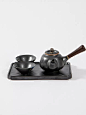 新中式禅意茶杯茶壶托盘套装摆件样板间茶桌餐桌茶几摆设软装饰品-tmall.com天猫