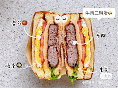 亚蓝缇斯采集到三明治汉堡