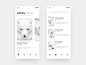 绘画专辑设计设计白色清洁app ui