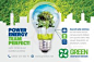 Green Energy Postcard Bundle Templates #Energy, #Green, #Postcard, #Templates