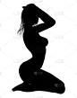 性感,三个物体,垂直画幅,女人,形状,绘画插图,人,黑色,两个物体,仅成年人