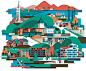 Stavanger Utvikling – Brand Illustrations : A set of brand landscapes and portraits for Stavanger Utvikling, municipal property developer from Stavanger, Norway. Each landscape illustration represent a different part of the city.