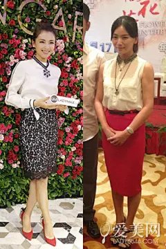 刘涛曹曦文傻傻分不清楚 气场谁更足，爱美网带你盘点姊妹脸刘涛曹曦文穿着