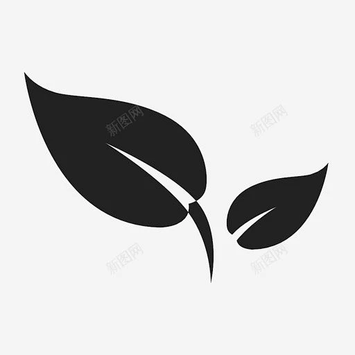 叶幼苗植物图标 icon 标识 标志 UI图标 设计图片 免费下载 页面网页 平面电商 创意素材-花瓣网
