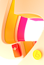 掌成杯局部3d