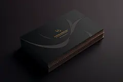 设计明信片名片卡片样机模型