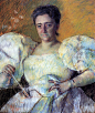 美国玛丽·史帝文森·卡萨特（Mary Stevenson Cassatt）油画作品二(19)