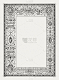 Renaissance ornament frame with Roman motifs, wood engraving, published 1884