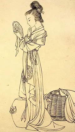 【白描人物，漂亮！】中国白描人物画是从单纯的线条勾勒作为造型手段，借线的粗细、长短、曲直方圆、轻重缓急、虚实疏密、顿挫刚柔、浓淡干湿在造型上生动运用和有机结合，表现形体的质量感、体积感、动态感和空间感，区别于西方以色彩、明暗来表现物体的方法。这种方法称之“白描”。无论是工笔人物画...展开全文c