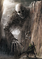 Giant Skull – fantasy/horror concept by Eiich Matsuba: 