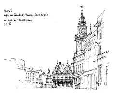 国外大师建筑手绘 素描 速写 绘画 (520)