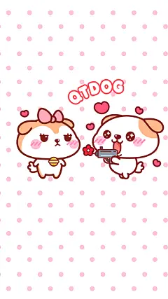 可爱秋田君手机壁纸～小花