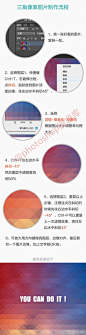分享一组用photoshop制作实用背景的9种技巧及方法包括：三角像素背景、梦幻背景、块状背景、放射性背景、布纹背景、磨砂背景、像素化背景等教程，赶紧收藏学习~转需吧！