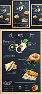 餐饮美食西餐厅咖啡宣传菜单PSD模板Food menu template#ti155a4101 :  