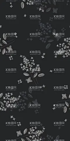 黑底树叶  - 源文件下载【酷图网】黑色树叶,大牌花,数码花,大花,叶子