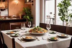 时尚餐馆饭店餐厅场景摄影图