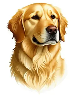 拉布拉多犬小狗插画矢量图设计素材