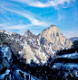 陕西“西岳”华山上山道图片下载