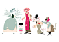 Pinocchio Characters : I drew these sample characters as a test for an editorial, but finally they decided to go for a different style