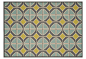 Ewan Outdoor Rug, Gray/Blue : A bold geometric design lends this durable outdoor or indoor rug graphic interest. Made of polypropylene, it works well in busy areas of the home like the mudroom or playroom, and is equally fit...
