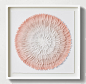 Ombré Feather Mandala Art - Blush