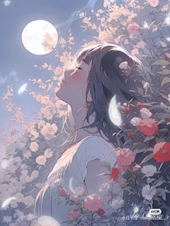 舞蝶1111采集到插画小女孩