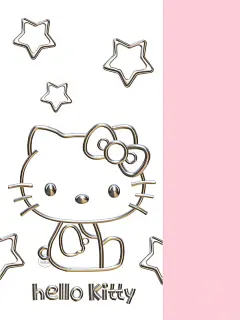 Kitty 壁纸｜金属风卡通壁纸｜凯蒂猫辞职 - 小红书
